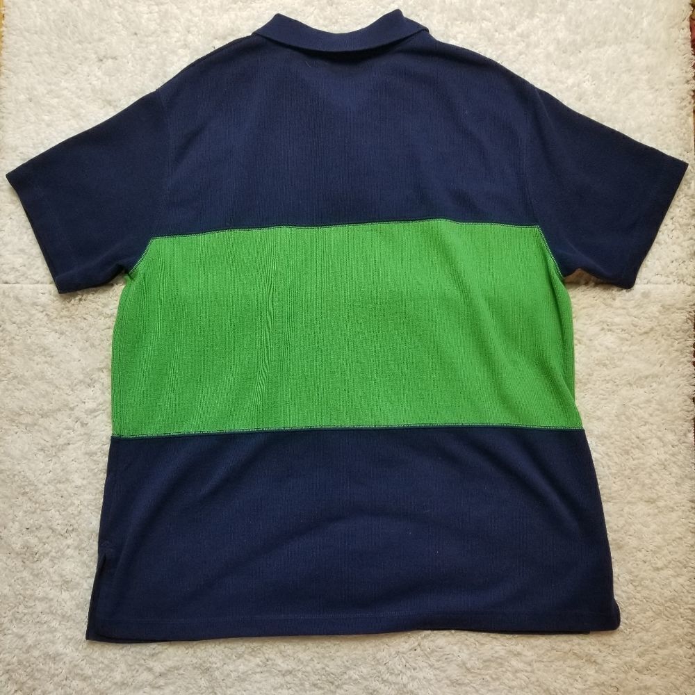 Bechamel Polo Shirt Navy Green XL - Picture 6 of 6